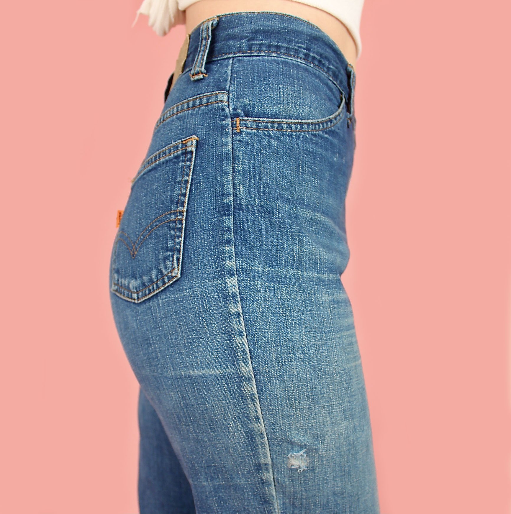 1970’s Levi’s Big E deals High Waist Jeans